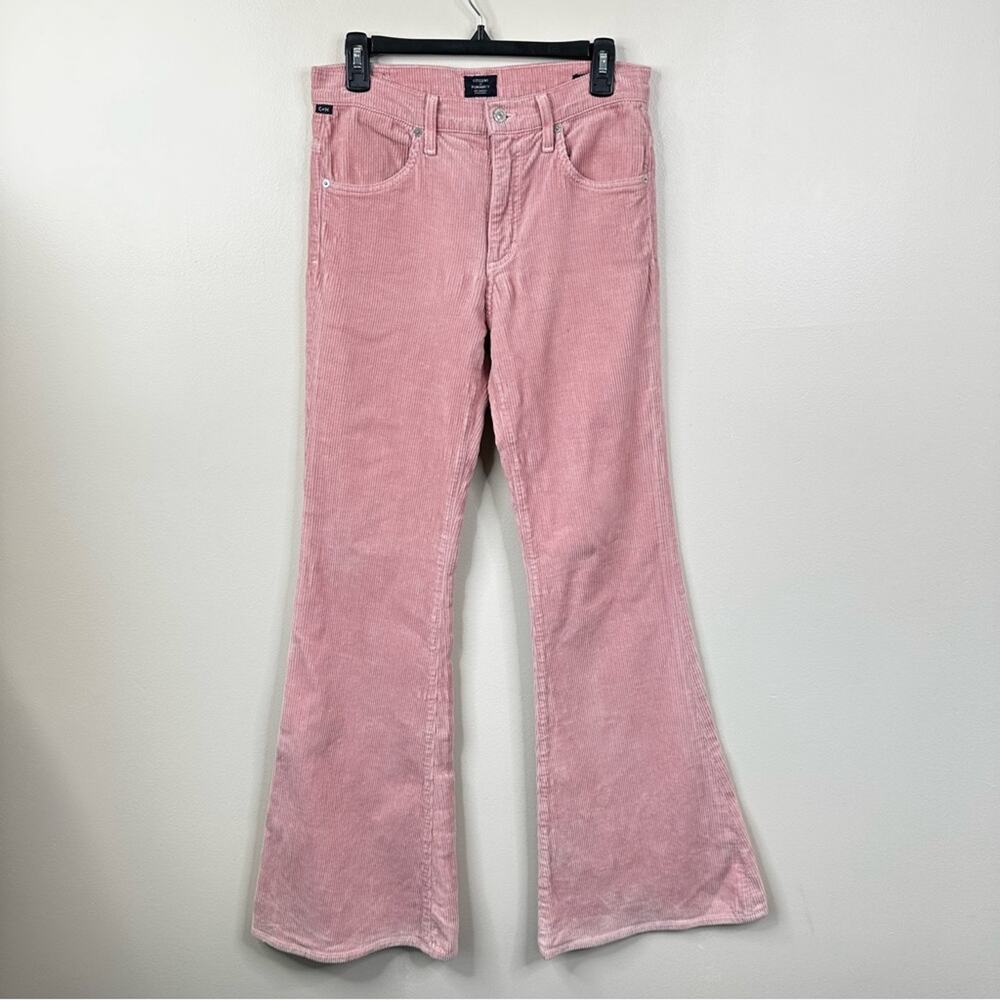 Citizens of Humanity COH Chloe Mid Rise Super Flare Corduroy Pants Womens 28